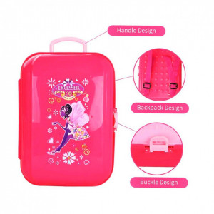 Set accesorii de frumusete pentru fetite, depozitate in gentuta cu maner, 21 piese - Img 5