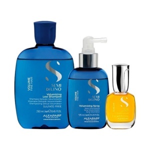 Set Alfaparf Milano Volume Magnifying Sampon 250 ml + Spray 125 ml + Ulei Cristalli Liquidi 15 ml