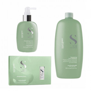 Set anti-cadere Alfaparf Milano Scalp Energizing Sampon 1000 ml + Tonic 125 ml + Lotiune 12x10 ml - Img 2
