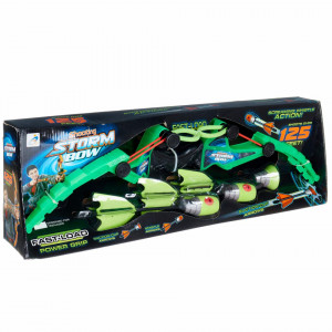 Set Arc Storm Bow de jucarie, cu 3 sageti, verde