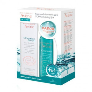 Set Avene Cleanance Expert, Emulsie imperfectiuni, Gel de curatare