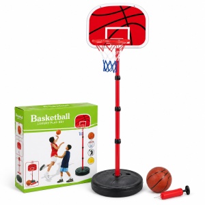 Set baschet pentru copii, cos cu suport, inaltime 177 cm, minge si pompa incluse