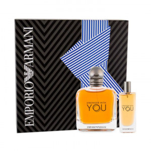 Set cadou Armani Stronger With You, Barbati, Apa de Toaleata