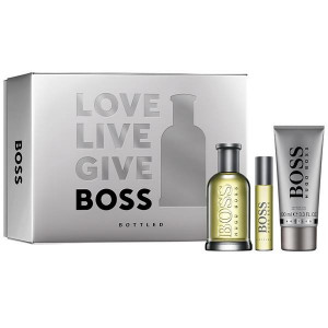 Set cadou Hugo Boss Boss Bottled, Barbati 100 ml Apa de Toaleta + 10 ml Apa de Toaleta + 100 ml Gel de dus
