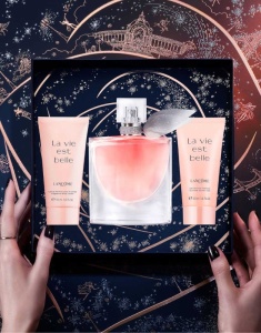 Set Cadou Lancome La Vie Est Belle, Femei, Apa de parfum, 50 ml + Lotiune de corp 50 ml + Gel de dus, 50 ml