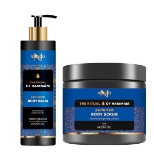Set cadou Natigo The Ritual of Hammam – Balsam de corp parfumat, 400 ml si Scrub cu ulei de argan, 650 g