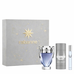 Set cadou Paco Rabanne, Invictus, Apa de Toaleta, Barbati, 100 ml + 10 ml si Deostick 75 ml,