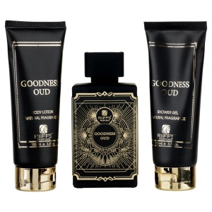 Goodness Oud Black, Riiffs, Unisex, Apa de Parfum 100ml + Gel De Dus 100ml + Lotiune de corp 100ml