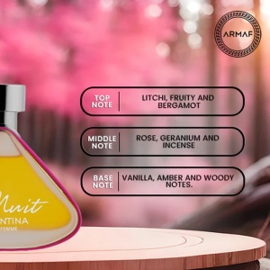 Set cadou Seraphina cu Apa de Parfum Armaf Tres Nuit Valentina Pour Femme si esarfa