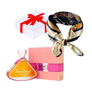 Set cadou Seraphina cu Apa de Parfum Armaf Tres Nuit Valentina Pour Femme, 100 ml si esarfa