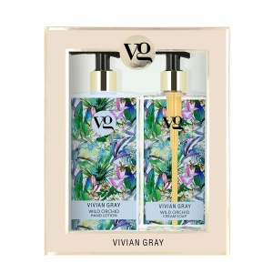 Set cadou Vivian Gray Wild Orhid Lotiune Hidratanta de Maini 350 ml + Sapun lichid, 350 ml