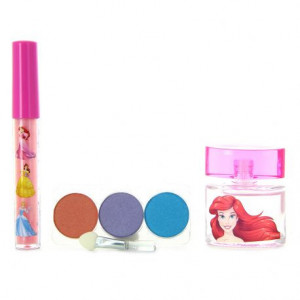 Set Disney Princess, Apa de toaleta 10ml, Fard pleoape 3x1.2g, Luciu buze 2.5ml - Img 2