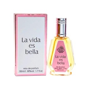 Set Elysa – Apa de Parfum La Vida es Bella Fragrance World 50ml, Esarfa satinata rosie