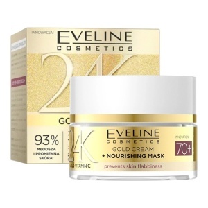 Set Eveline Cosmetics 24K Gold – Crema 70+, 50ml, Ser Lifting 30ml si Apa Micelara Royal Snail 500ml 