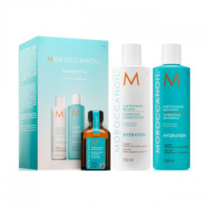 Set Moroccanoil Hydration Sampon 250 ml + Balsam 250 ml + Tratament 25 ml