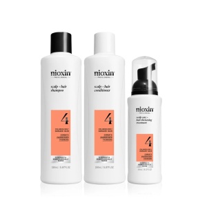 Set pentru par fin dramatic subtiat Nioxin System 4, Sampon, 150 ml + Balsam, 150 ml + Tratament, 40 ml - Img 1