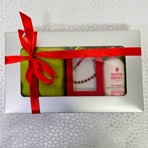 Set Timel Lotiune de corp, 100 ml,  martisor si esarfa cu matase