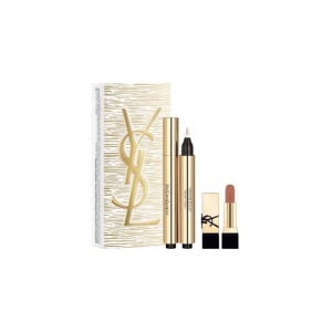 YSL Set Touche Eclat No2 2.5 ml + Satin Color Lipstick 1.3 g, Femei