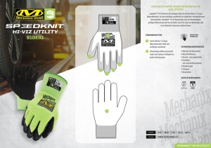 Manusi de lucru Mechanix SpeedKnit Hi-Viz Utility S1DE-91 - Yellow - Img 4