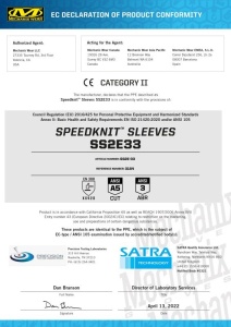 Mechanix SpeedKnit Cut Resistant Sleeve Level D SS2E-33 - albastru - Img 3