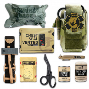 Rhino Rescue IFAK Fanny Pack First Aid Kit  COMPONENTS