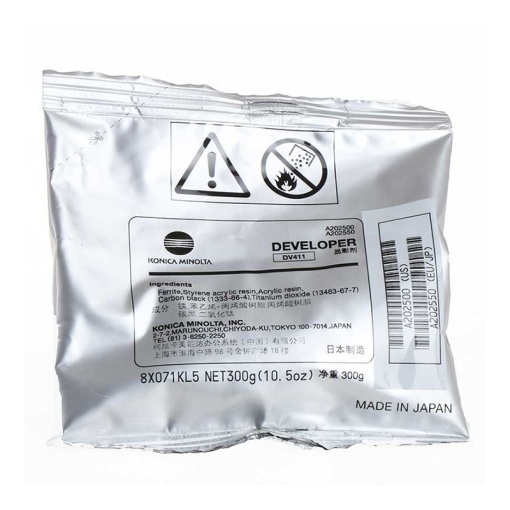 Konica Minolta OEM DV-411 Developer Bag original A202550, DV411, black