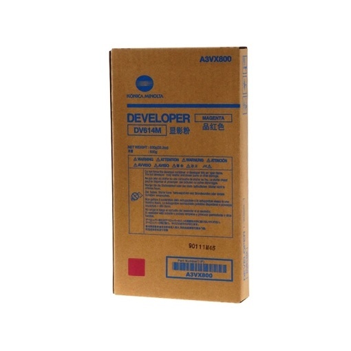 Konica Minolta OEM DV-614 M Developer Bag original A3VX800, DV614M, magenta