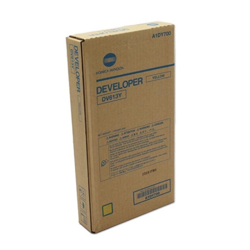 Konica Minolta OEM DV-613 Y Developer Bag original A1DY700, DV613Y, yellow
