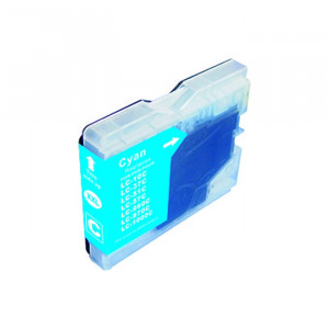 Cartus imprimanta Brother LC1000 LC970 LC960 albastru inkjet cerneala LC-970C, LC-1000C, cyan, compatibil