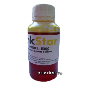 Cerneala EPSON DYE CISS galbena T0614 T0714 T0804 T1284 T1294 ( Refill T-0614 T-0714 T-0804 T-1284 T-1294 Yellow ) pe baza de apa - 100 ml