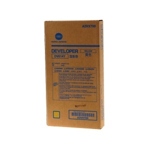 Konica Minolta OEM DV-614 Y Developer Bag original A3VX700, DV614Y, yellow