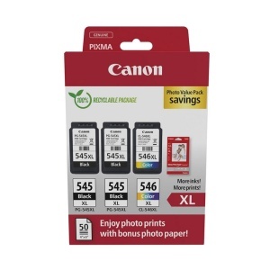 Cartus imprimanta Canon OEM 2xPG-545XL, 1xCL-546XL, Photo Paper inkjet Pack original 8286B015, 8286B001, PG545XL, 8288B001, CL546XL
