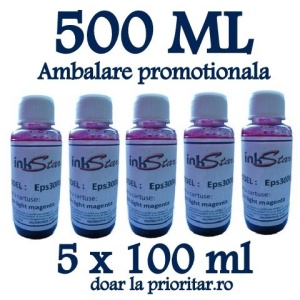 Cerneala EPSON DYE CISS color FOTO ROSIE ( Refill Photo Light-Magenta ) pe baza de apa - 500 ml