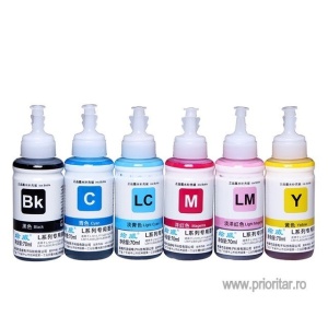 SET cerneala pentru Epson T6731 T6732 T6733 T6734 T6735 T6736 DYE FOTO CISS T-6731 T-6732 T-6733 T-6734 T-6735 T-6736 - 6 X 70 ML