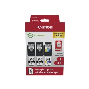 Cartus imprimanta Canon OEM 2xPG-540XL, 1xCL-541XL, Photo Paper inkjet Pack original 5224B015, PG540XL, 5222B005, 5226B001, CL541XL