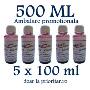 Cerneala CANON DYE CISS color FOTO ROSIE ( Refill Color Photo Light Magenta ) pe baza de apa - 500 ml