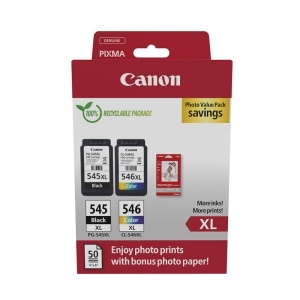 Cartus imprimanta Canon OEM 1xPG-545XL, 1xCL-546XL, Photo Paper inkjet Pack original 8286B011, 8286B001, PG545XL, 8288B001, CL546XL - Img 2