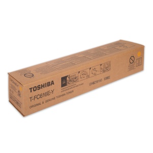 Cartus imprimanta TOSHIBA OEM T-FC616EY Laser toner original 6AK00000379,6AK00000469,T-FC616E-Y, yellow, pagini