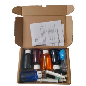 Set complet reumplere cartuse CANON PG545, CL546, negru si color, kit complet reincarcare si desfundare, pachet BIG SIZE