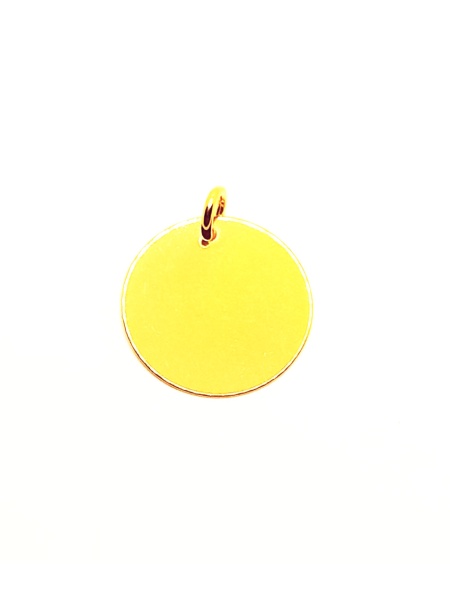 16.5 mm coin pendant with 3 mm chain link code 0053