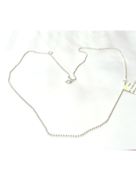 Lănțișor din argint 925, zale rezistente 1 mm cu biluțe dese de 2 mm