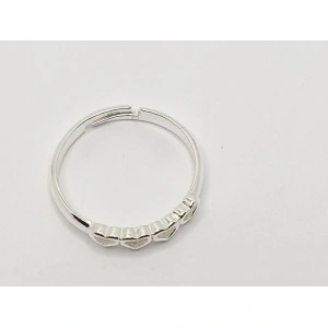 Heart ring, 925 silver, code 0051 - Img 2