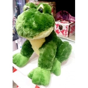 Pluș broască de balta, verde 30 cm inaltime - Img 3