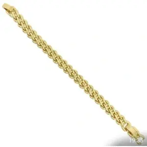 Bratara inox placata cu aur de 14k - Img 2