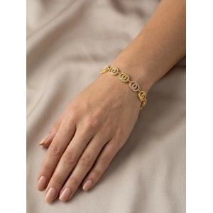 Bratara rafinată și modernă galvanizata cu aur 14k