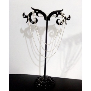Lant din argint 925, model figaro, unisex,1,5 mm latime, 55 cm lungime maxima - Img 1