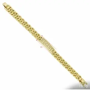 Bratara galvanizată cu Aur 14K | Design Fluid & Reglabilă în Două Dimensiuni - Img 2