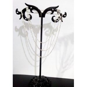 Lant din argint 925, model figaro, unisex,1,5 mm latime, 55 cm lungime maxima - Img 2