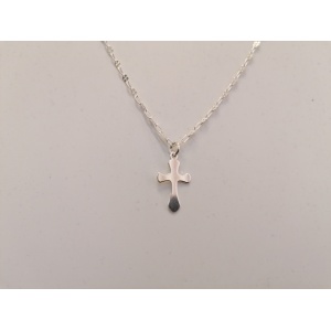 925 silver chain, adjustable, with 2 × 1.2 cm cross, code 0041 - Img 3