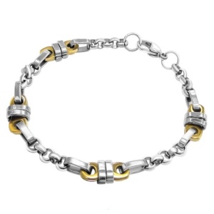 Bratara din oțet inoxidabil chirurgical, 22 cm lungime, 8 mm latime.